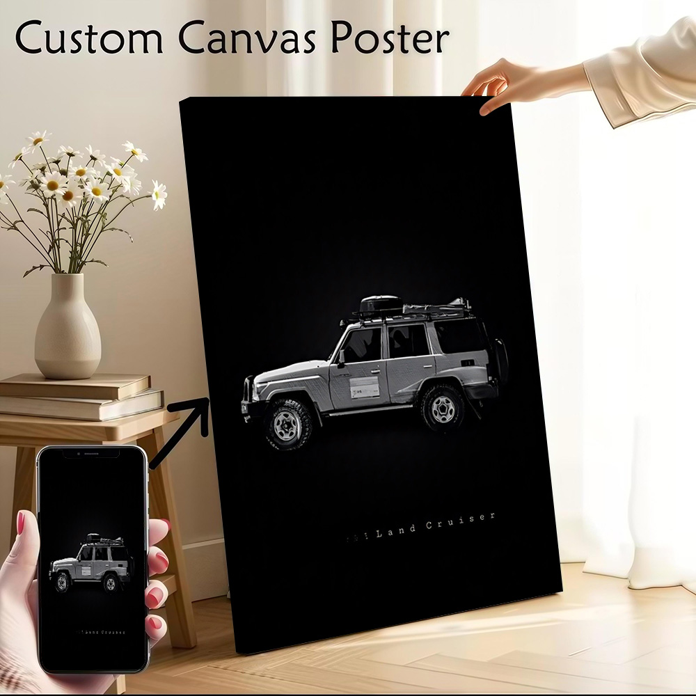 Japanese Fan - Japon Araba Land Cruiser Kanvas Posteri