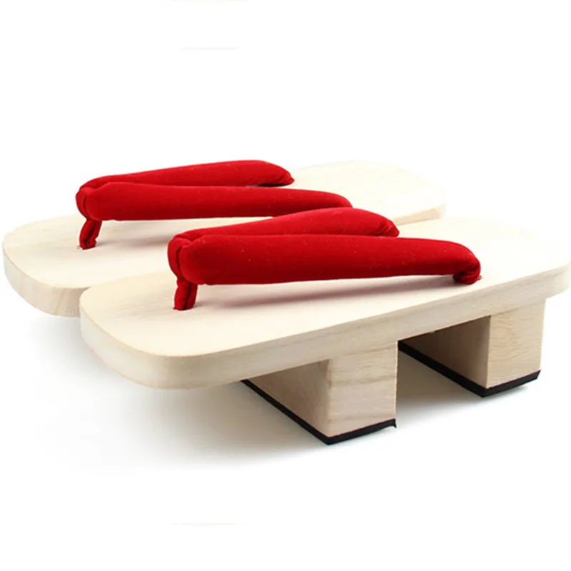 Geta Wooden Sandal - Cosplay Ayakkabı kadın Çift Yüksek Topuk